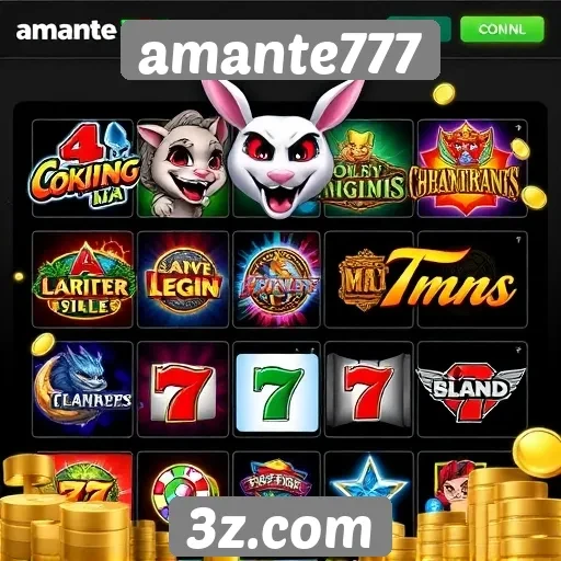 Tipos de jogos disponíveis no amante777