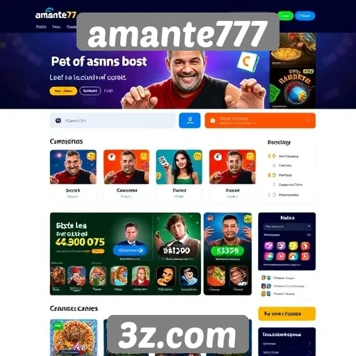 Plataforma Amante777 se destaca pela experiência do usuário